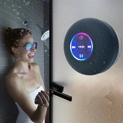 Mini Haut-Parleur Bluetooth Étanche – Enceinte Sans Fil avec Suction Cup