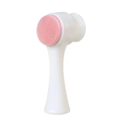 Brosse de Nettoyage Faciale 3D en Silicone – Brosse Exfoliante Double Face