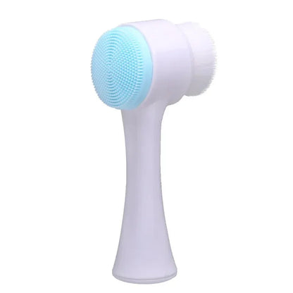 Brosse de Nettoyage Faciale 3D en Silicone – Brosse Exfoliante Double Face